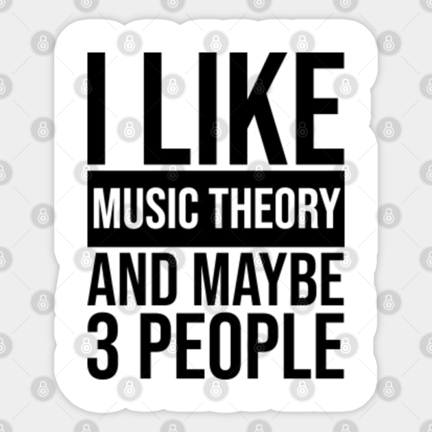 Music Theory Music Theory Sticker TeePublic